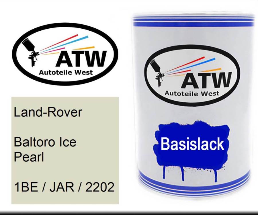 Land-Rover, Baltoro Ice Pearl, 1BE / JAR / 2202: 500ml Lackdose, von ATW Autoteile West.